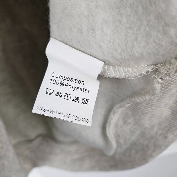 Christmas But Dead Inside Pullover Sweatshirt Size M Adult Skeleton Santa Grey - Picture 3 of 5